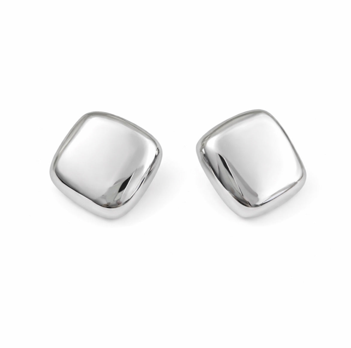 Simple Style Square-Shaped Earrings Gold / Silver