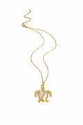 Summer Vibes Turtle Charm Necklace Gold