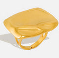 Elegant Square Shape Ring Gold / Silver
