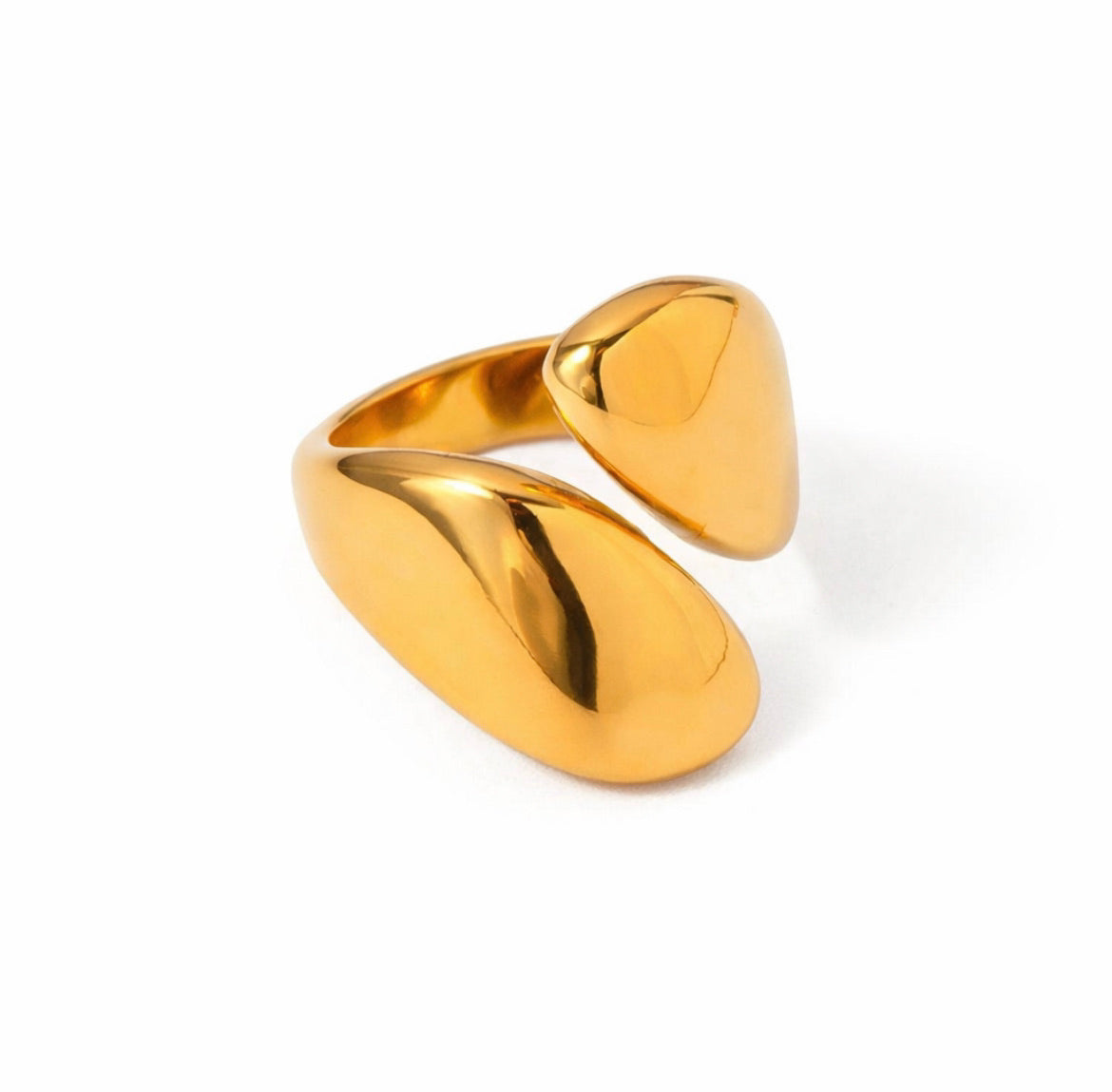 Asymmetrical Style Ring Gold / Silver