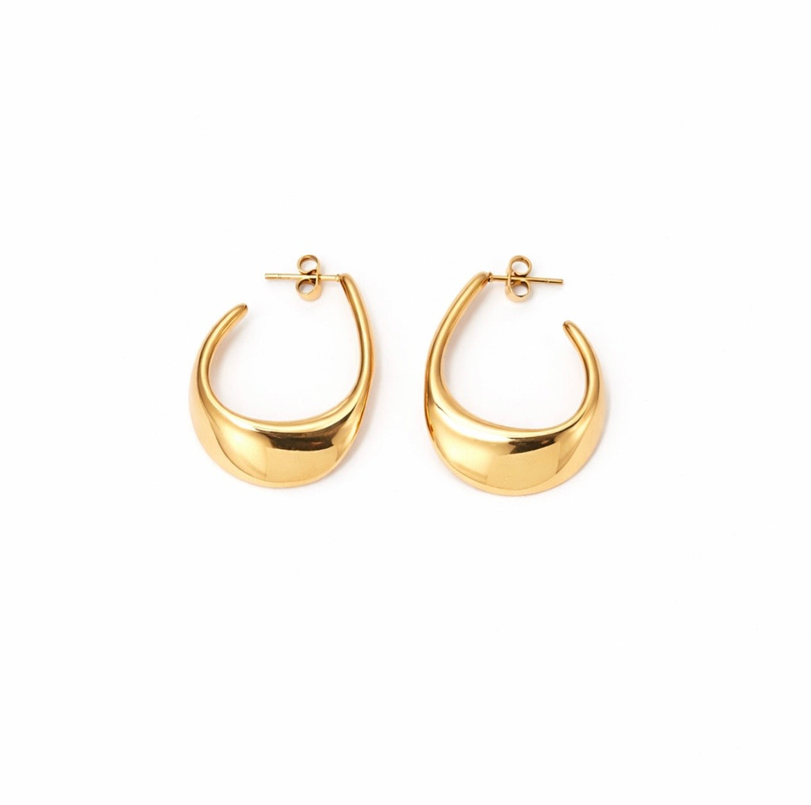 Simple Style Waterproof Earrings Gold / Silver