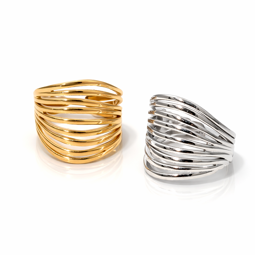 Simple Modern Style Ring Gold / Silver