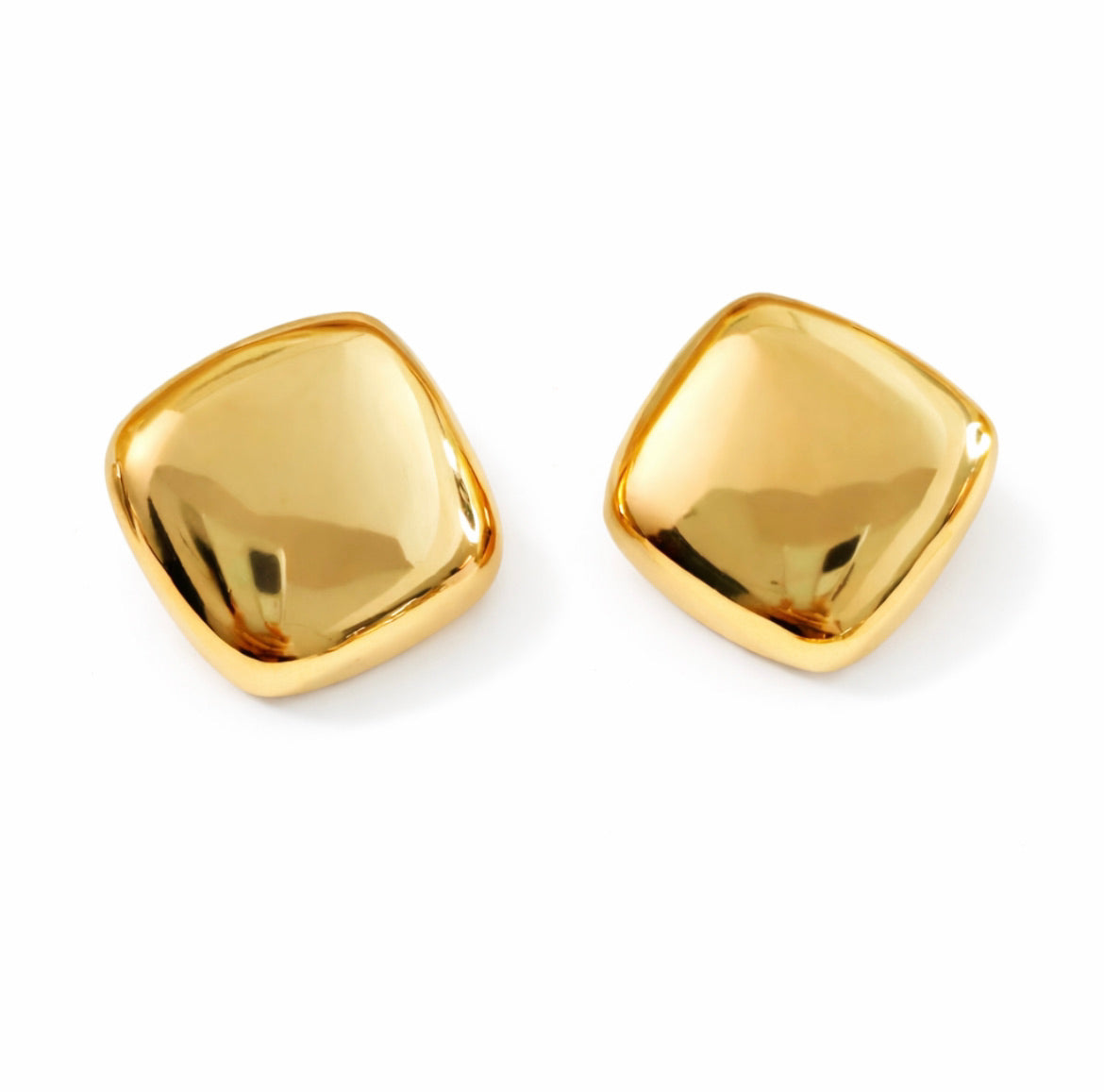 Simple Style Square-Shaped Earrings Gold / Silver