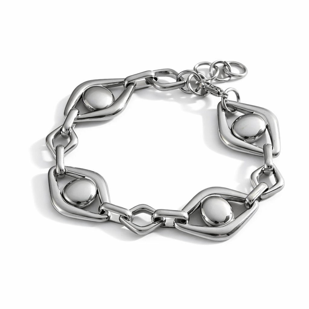 Stainless Steel Eye Style Bracelet Gold / Silver