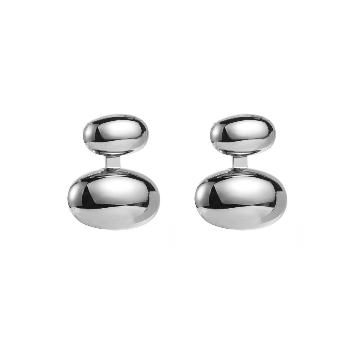 Simple Style Ear Studs Gold / Silver / Two-Tone