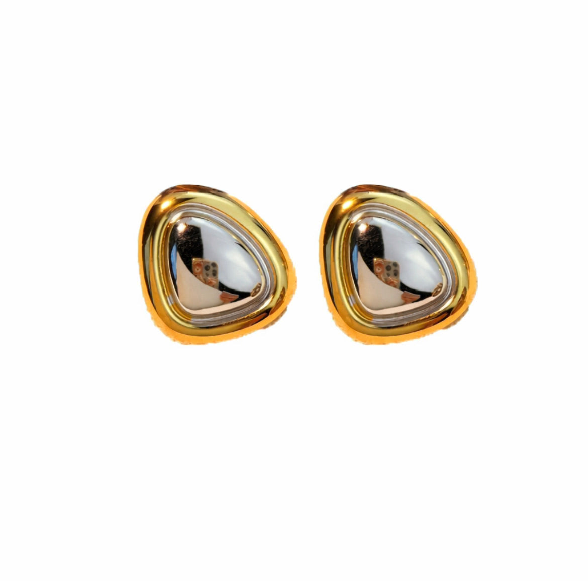 Elegant Earrings Two-Tone