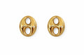 Pig Nose Style Ear Studs Gold / Silver