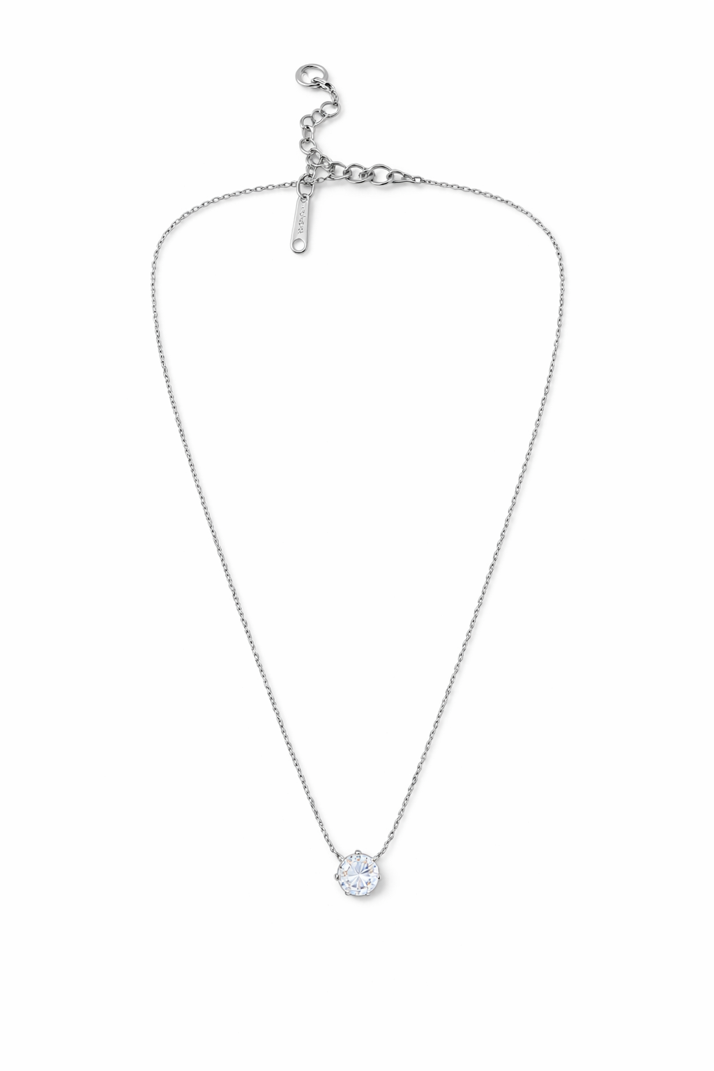 Elegant Small Gemstone Charm Fine Necklace Gold / Silver