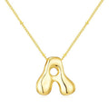 Bubble Letter (A) Necklace Gold / Silver
