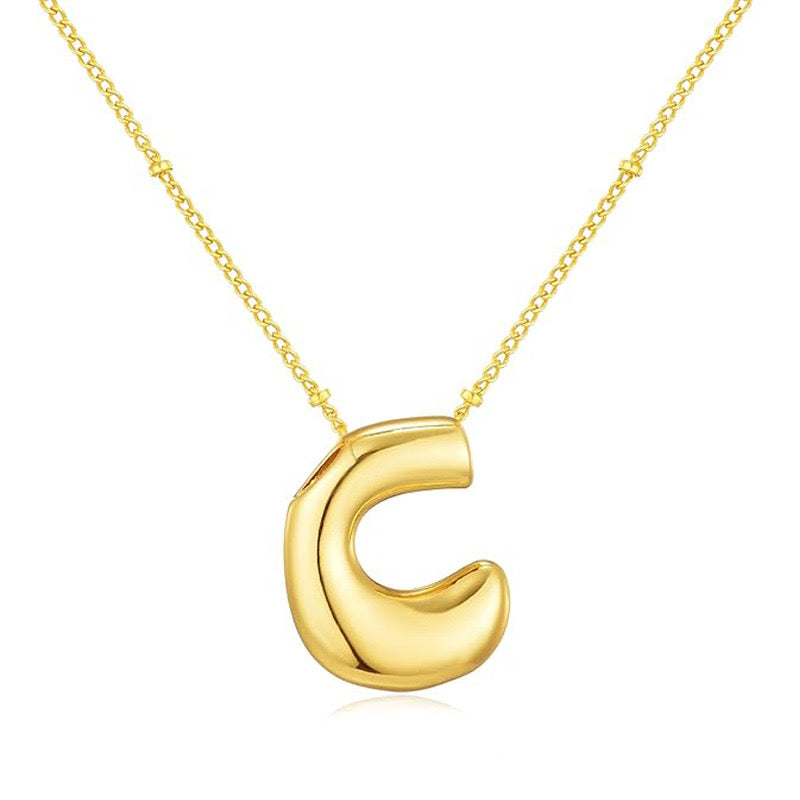 Bubble Letter (C) Necklace Gold / Silver