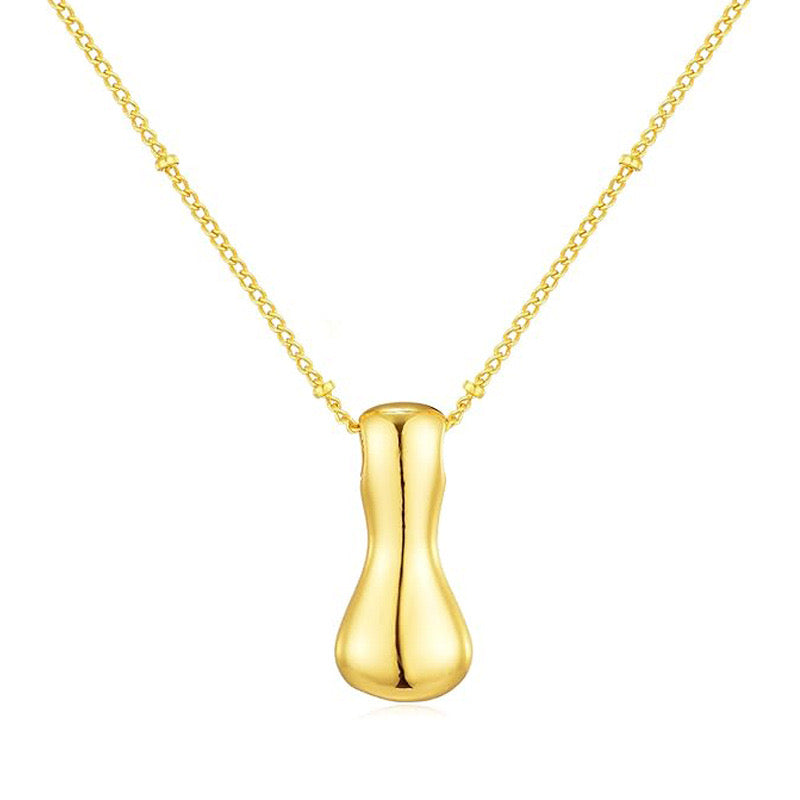 Bubble Letter (I) Necklace Gold / Silver