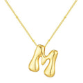 Bubble Letter (M) Necklace Gold / Silver