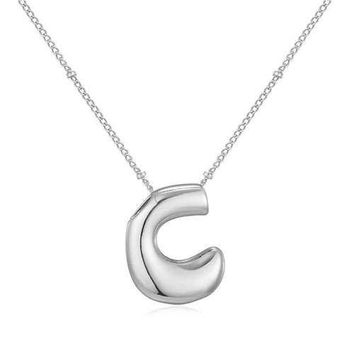 Bubble Letter (C) Necklace Gold / Silver
